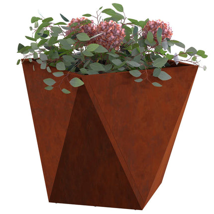 Plantekasse Rusten 50 x 50 x 50 cm Cortenstål