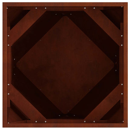 Plantekasse Rusten 50 x 50 x 50 cm Cortenstål