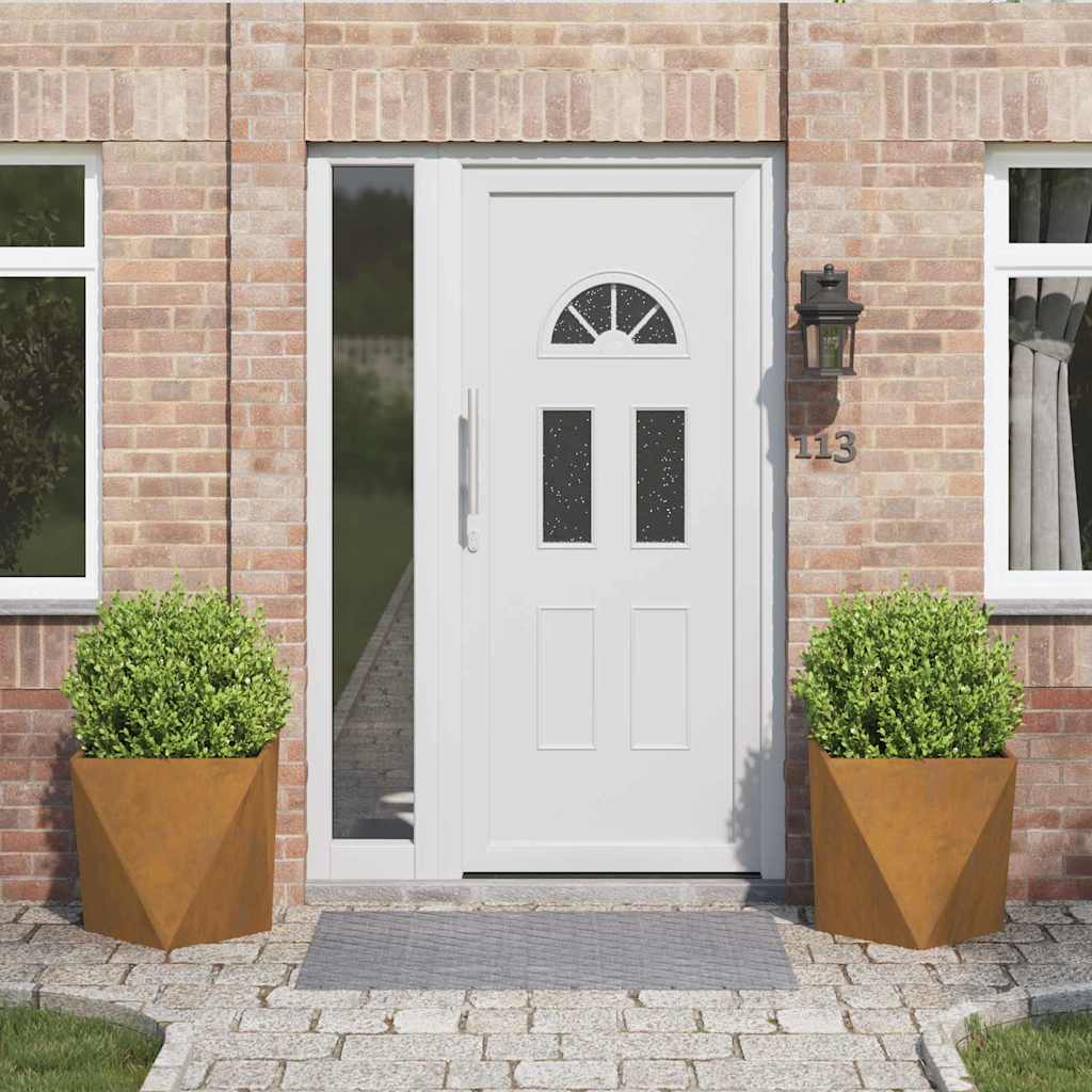 Plantekasse 2 pcs Rusten 50 x 50 x 50 cm Cortenstål