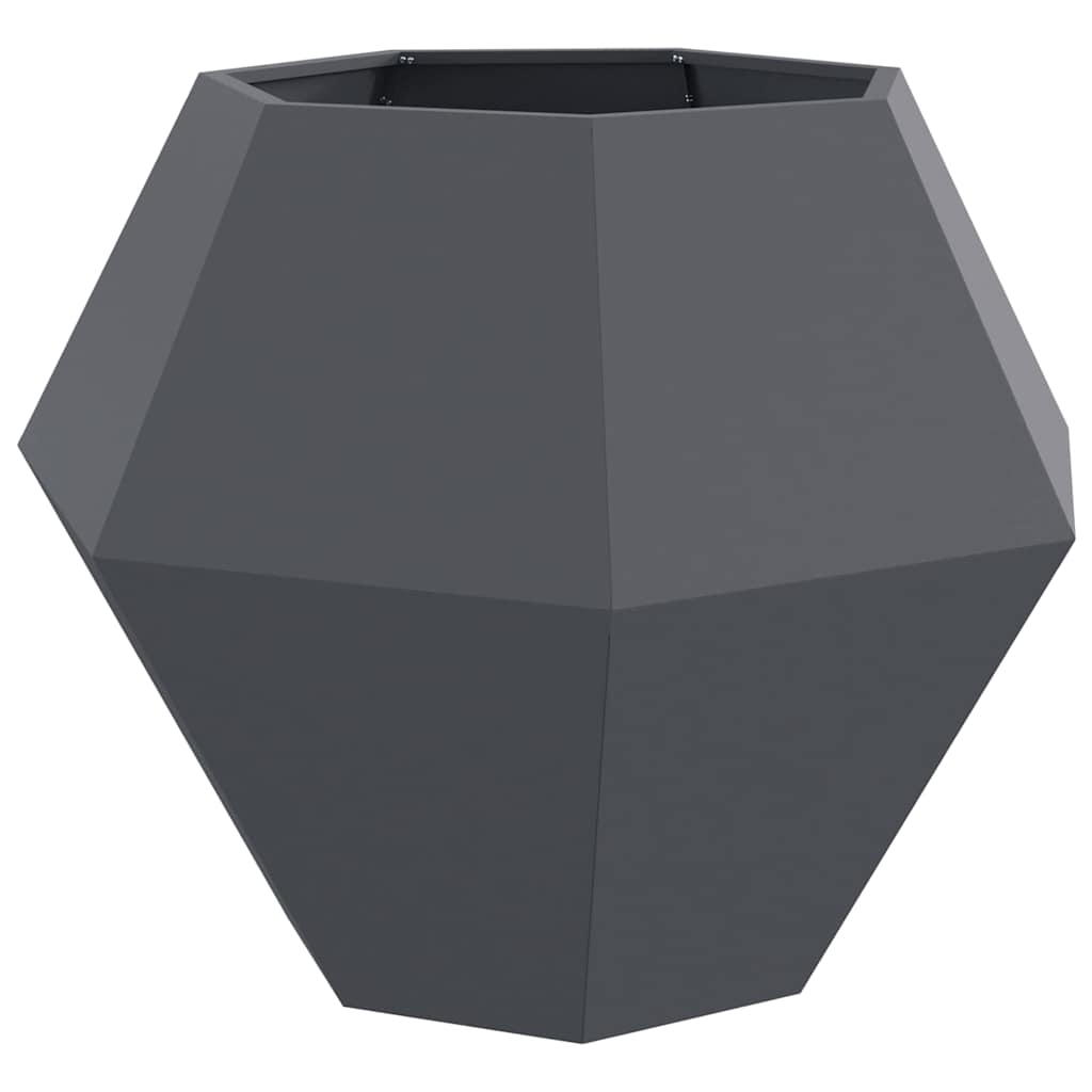 Plantekasse Antracit 100 x 100 x 80 cm Stål