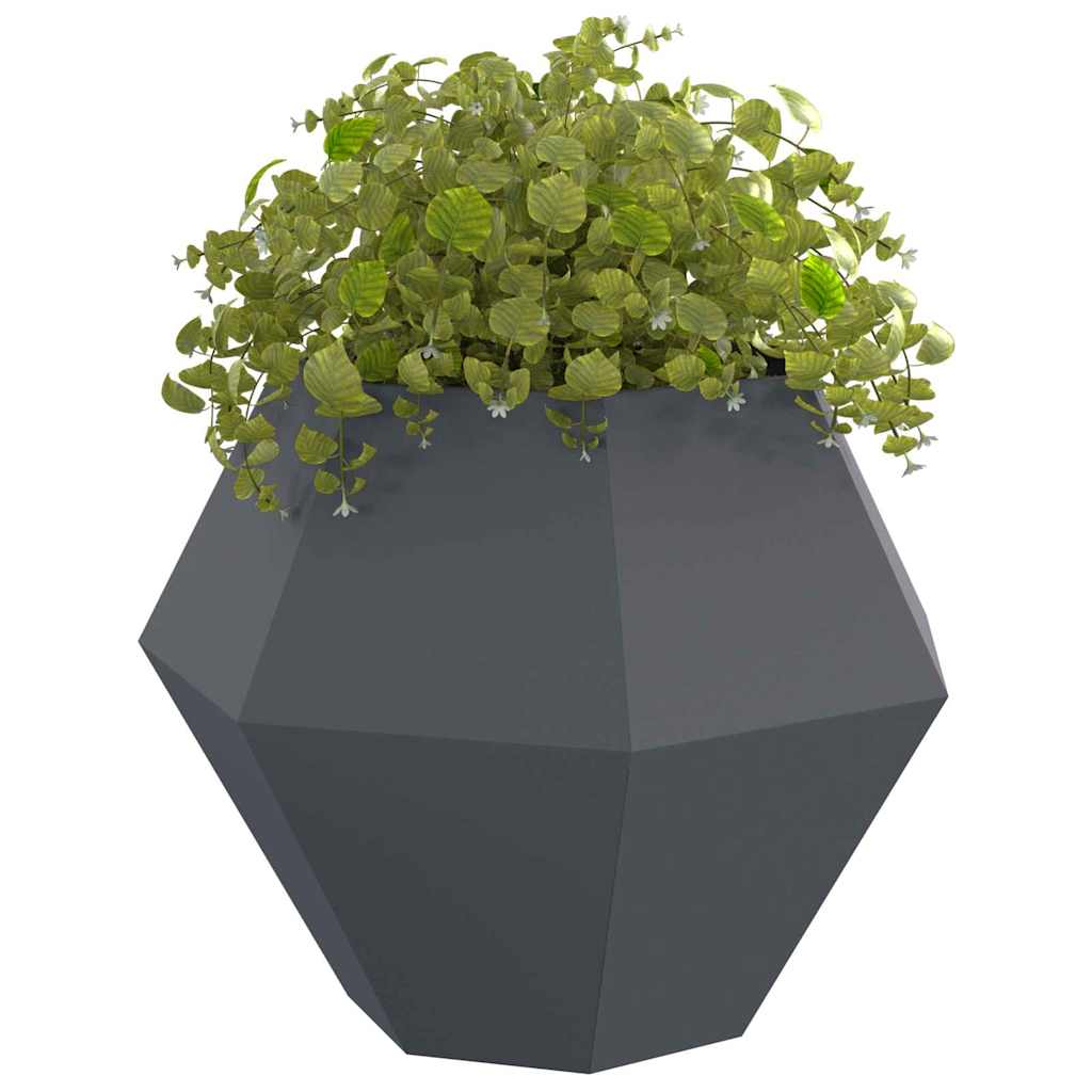 Plantekasse Antracit 100 x 100 x 80 cm Stål