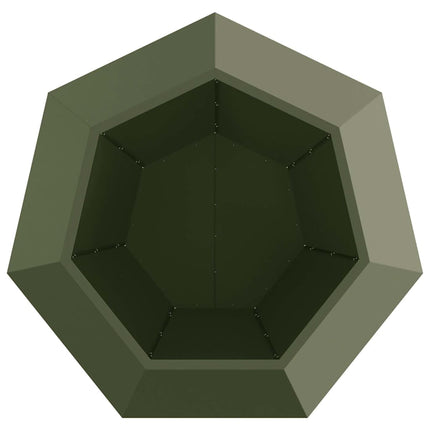 Plantekasse Olivengrøn 100 x 100 x 80 cm Stål