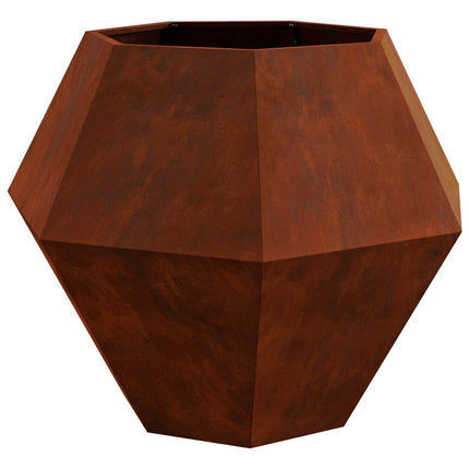 Plantekasse Rusten 100 x 100 x 80 cm Cortenstål