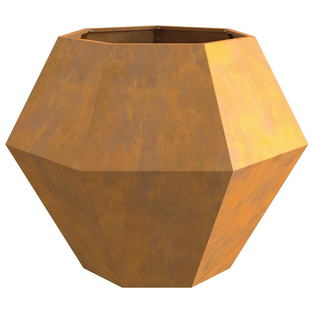 Plantekasse Rusten 100 x 100 x 80 cm Cortenstål