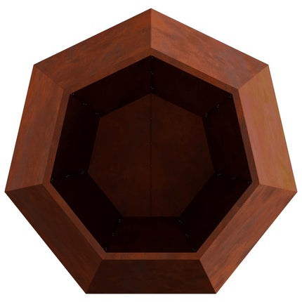 Plantekasse Rusten 100 x 100 x 80 cm Cortenstål