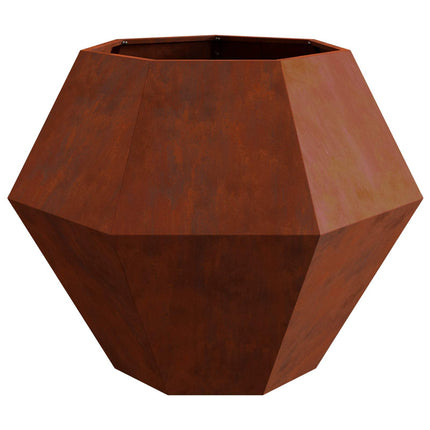 Plantekasse 2 stk. Rusten 100 x 100 x 80 cm Cortenstål