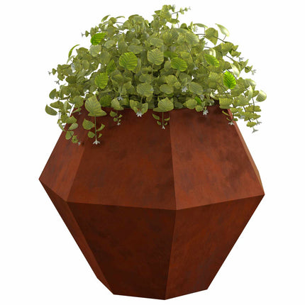 Plantekasse 2 stk. Rusten 100 x 100 x 80 cm Cortenstål