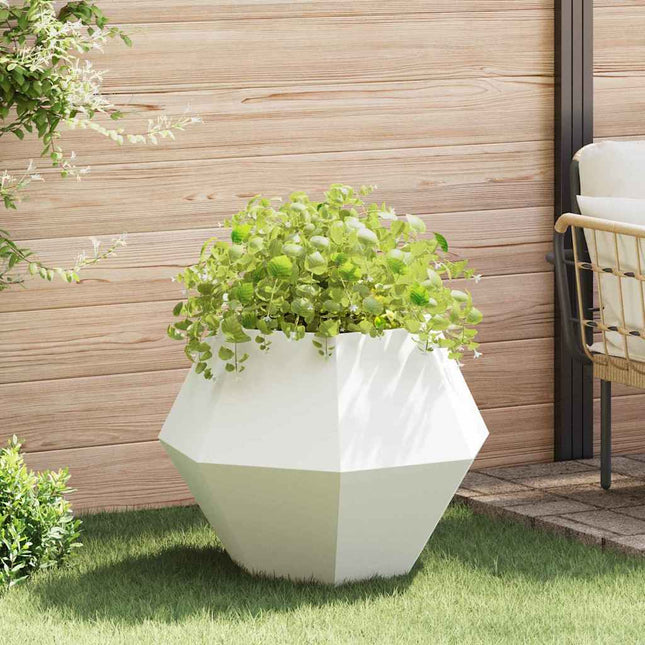 Plantekasse Hvid 75 x 75 x 60 cm Stål