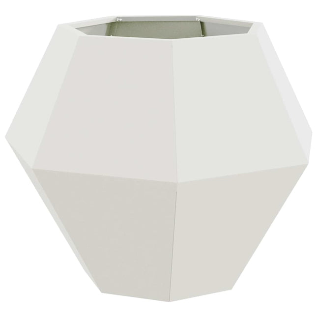 Plantekasse Hvid 75 x 75 x 60 cm Stål