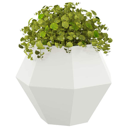 Plantekasse Hvid 75 x 75 x 60 cm Stål