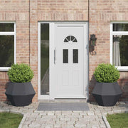 Plantekasse 2 pcs Antracit 75 x 75 x 60 cm Stål