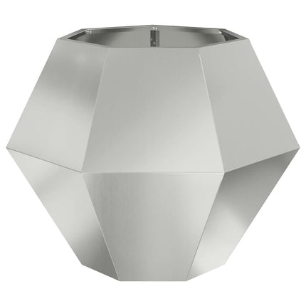 Plantekasse Sølv 75 x 75 x 60 cm Galvaniseret stål