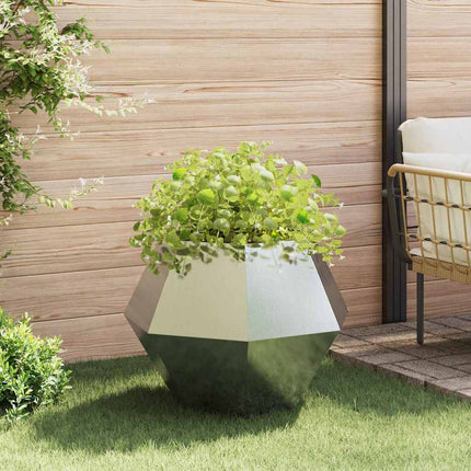 Plantekasse 2 stk. Sølv 75 x 75 x 60 cm Galvaniseret stål
