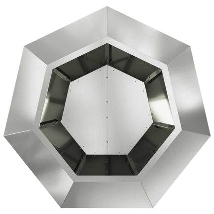 Plantekasse 2 stk. Sølv 75 x 75 x 60 cm Galvaniseret stål
