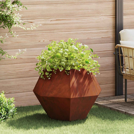 Plantekasse Rusten 75 x 75 x 60 cm Cortenstål