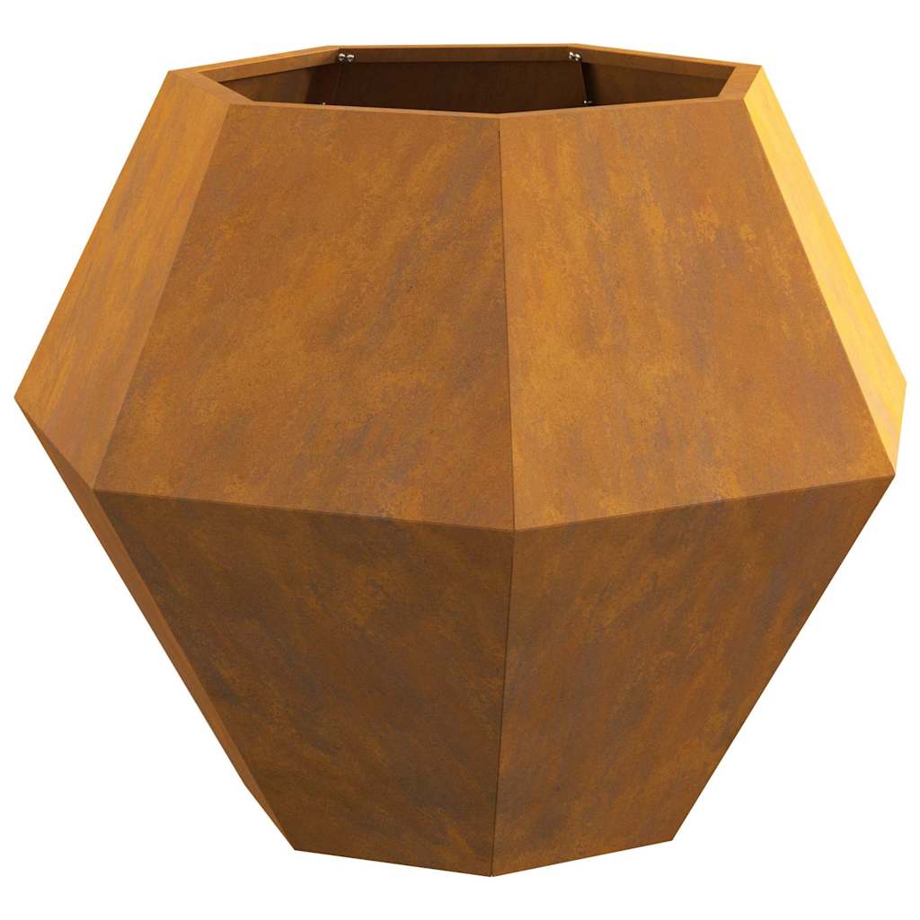 Plantekasse Rusten 75 x 75 x 60 cm Cortenstål