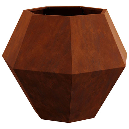 Plantekasse Rusten 75 x 75 x 60 cm Cortenstål