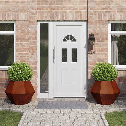 Plantekasse 2 stk. Rusten 75 x 75 x 60 cm Cortenstål