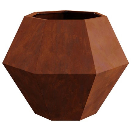 Plantekasse 2 stk. Rusten 75 x 75 x 60 cm Cortenstål