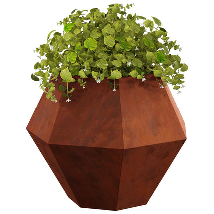 Plantekasse 2 stk. Rusten 75 x 75 x 60 cm Cortenstål