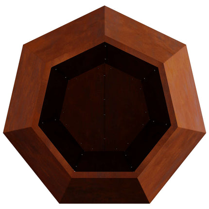 Plantekasse 2 stk. Rusten 75 x 75 x 60 cm Cortenstål