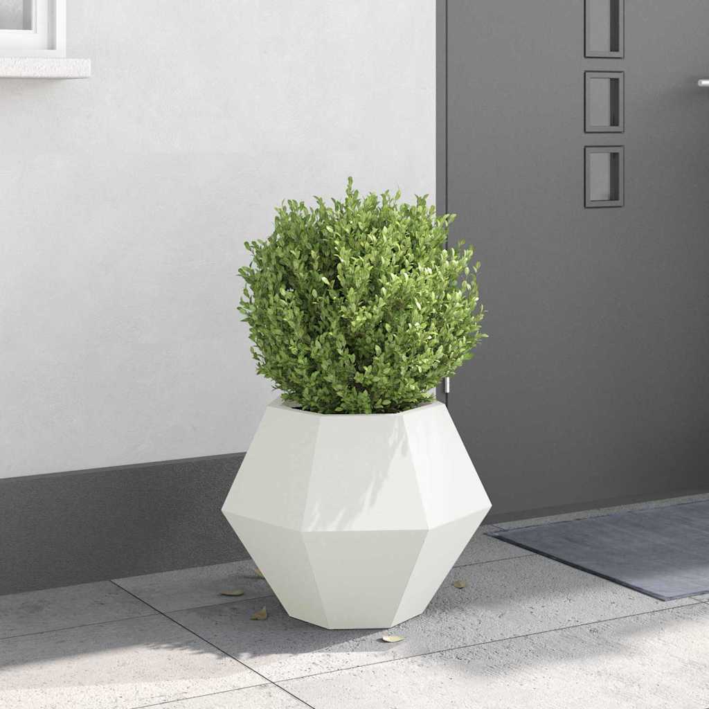Plantekasse Hvid 50 x 50 x 40 cm Stål