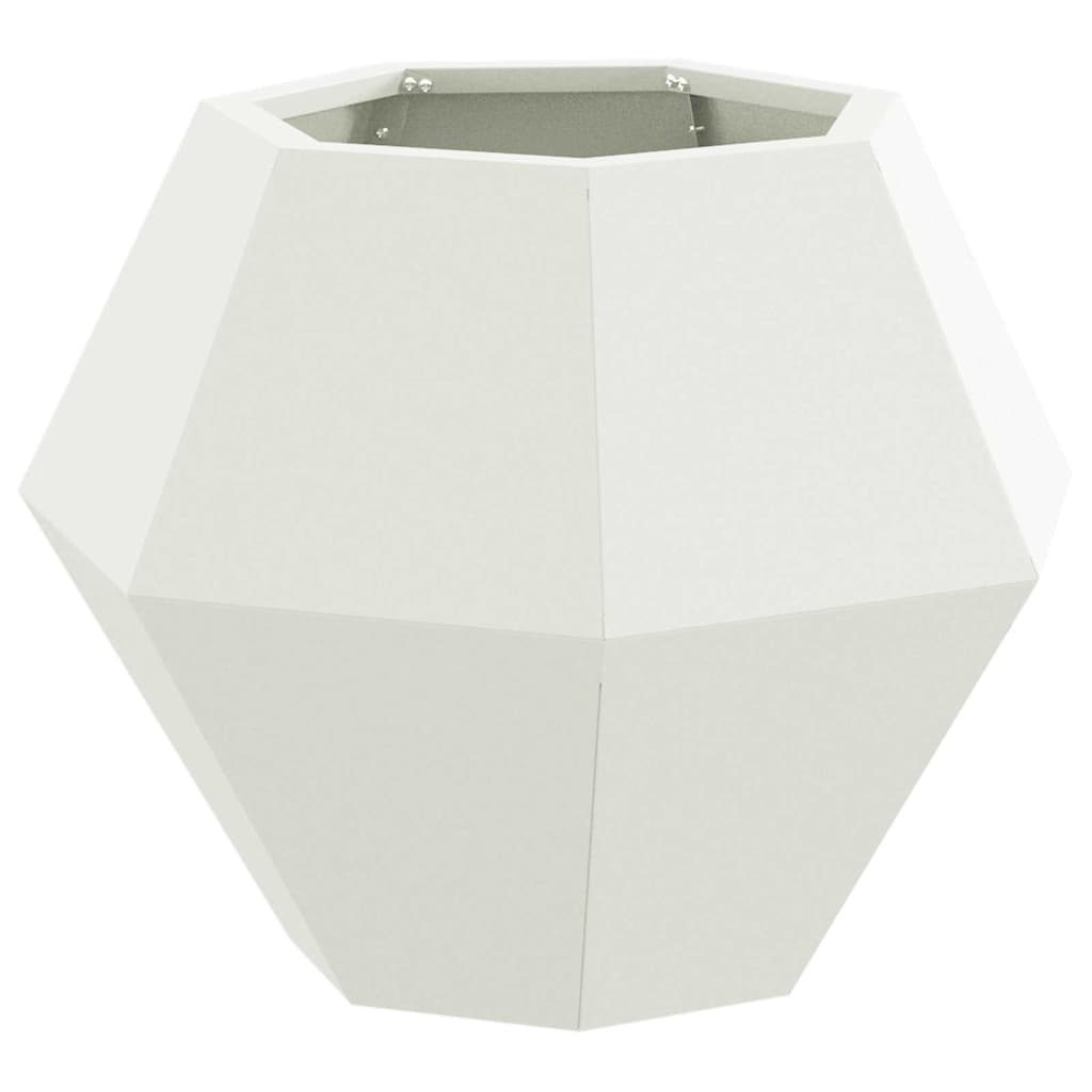 Plantekasse Hvid 50 x 50 x 40 cm Stål