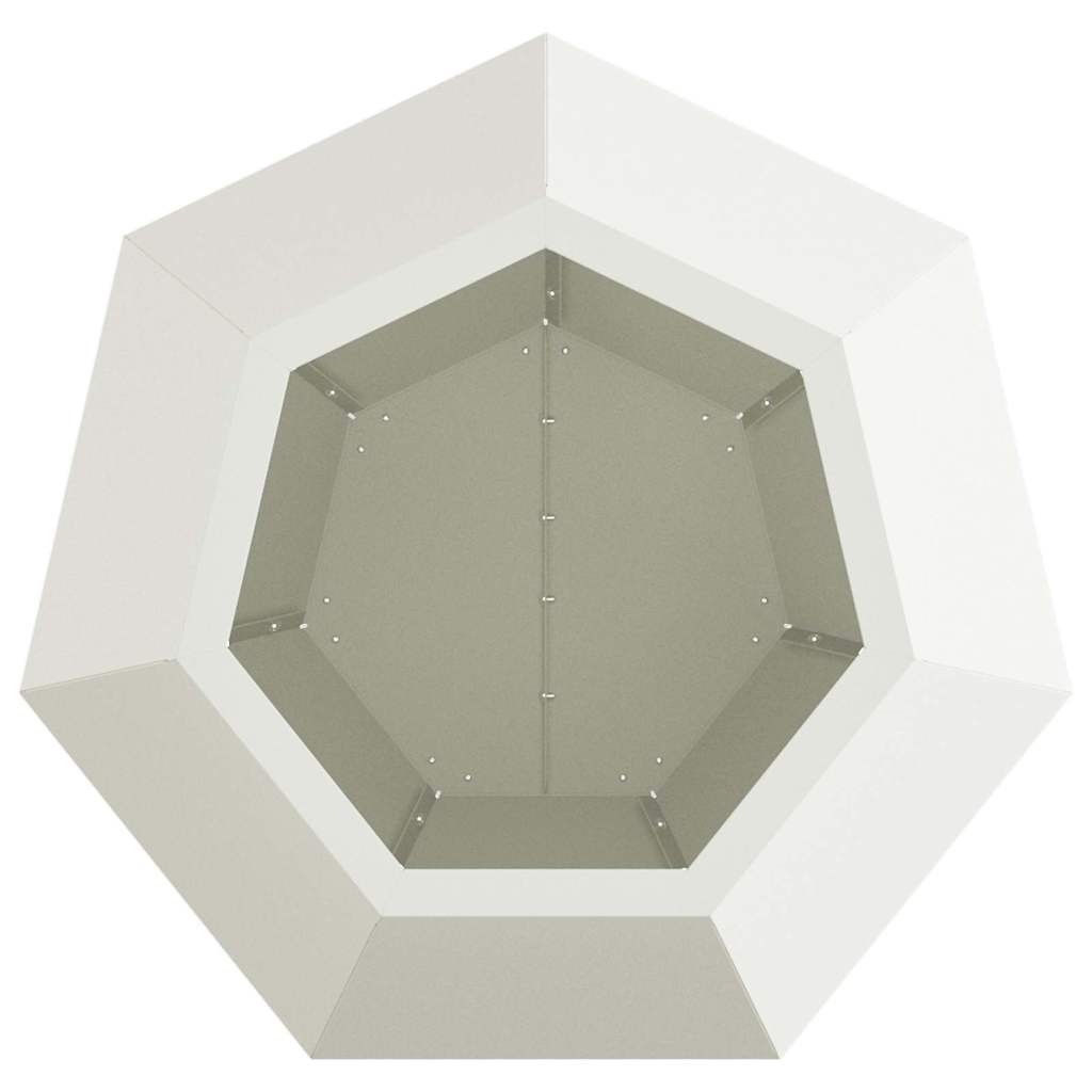 Plantekasse Hvid 50 x 50 x 40 cm Stål