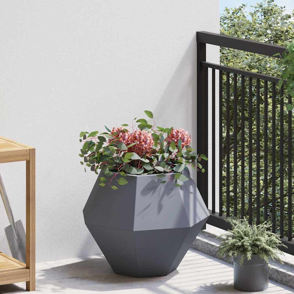 Plantekasse Antracit 50 x 50 x 40 cm Stål