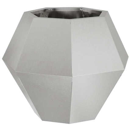 Plantekasse Sølv 50 x 50 x 40 cm Rustfrit stål