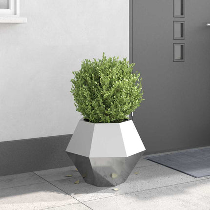 Plantekasse Sølv 50 x 50 x 40 cm Galvaniseret stål
