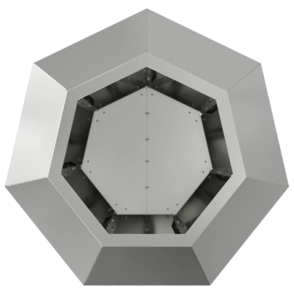 Plantekasse Sølv 50 x 50 x 40 cm Galvaniseret stål