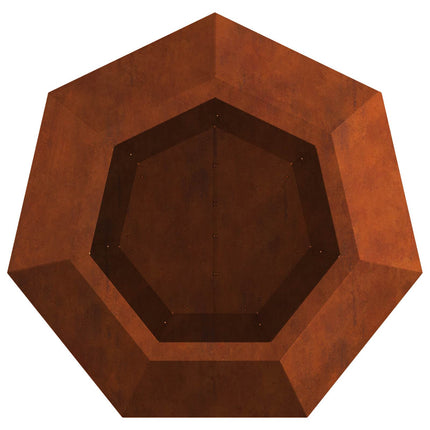 Plantekasse 2 stk. Rusten 50 x 50 x 40 cm Cortenstål