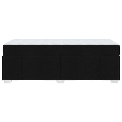 Sengestel med madras Sort 90 x 200 cm Stof