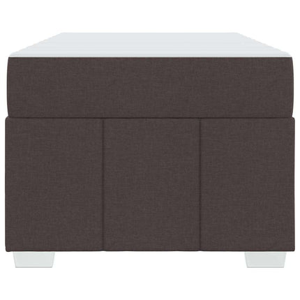Sengestel med madras Mørk Brun 120 x 190 cm Stof