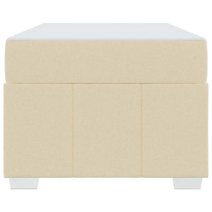 Sengestel med madras Creme 120 x 190 cm Stof