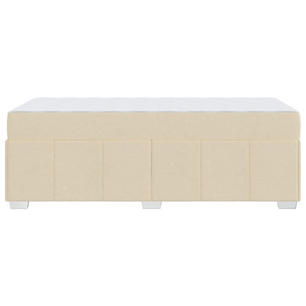 Sengestel med madras Creme 120 x 190 cm Stof