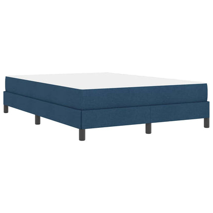Box spring seng med madras Blå 140 x 200 cm Stof