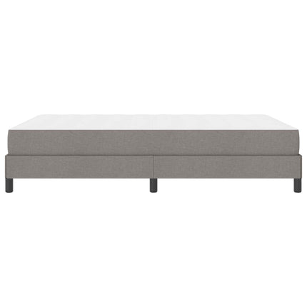 Box spring seng med madras Gråbrun 160 x 200 cm Stof