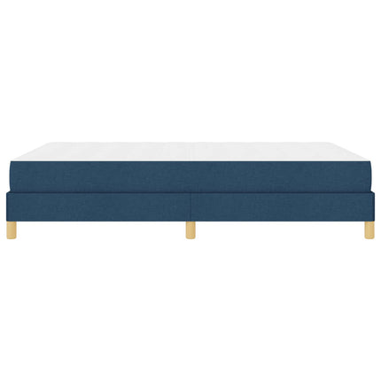 Box spring seng med madras Blå 140 x 200 cm Stof