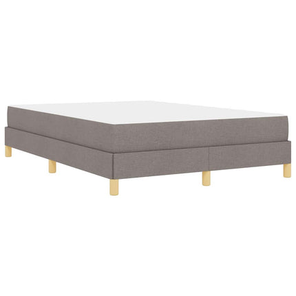 Box spring seng med madras Gråbrun 160 x 200 cm Stof
