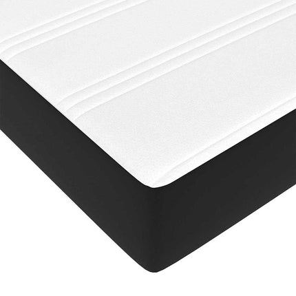 Sengestel med madras Sort 80 x 200 cm Stof