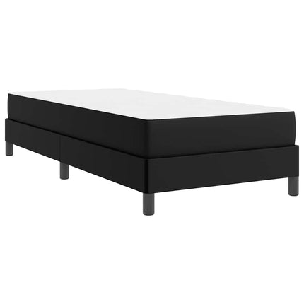 Sengestel med madras Sort 80 x 200 cm Stof