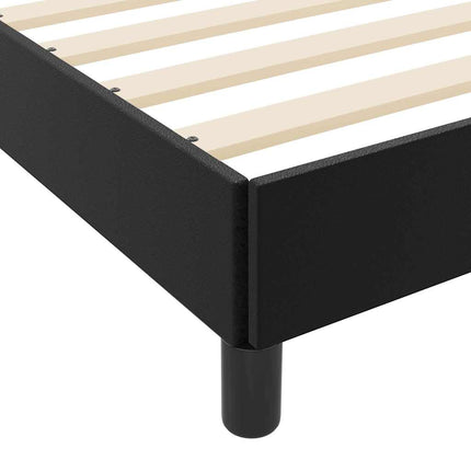 Sengestel med madras Sort 90 x 190 cm Stof