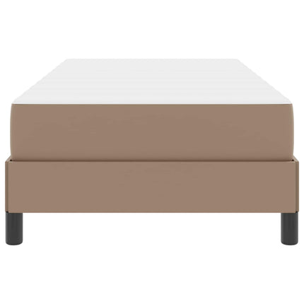 Sengestel med madras Cappuccino 90 x 190 cm Stof