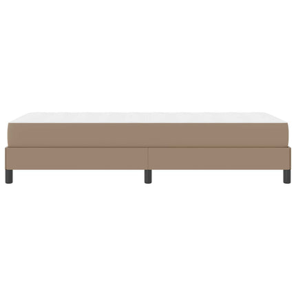Sengestel med madras Cappuccino 90 x 190 cm Stof