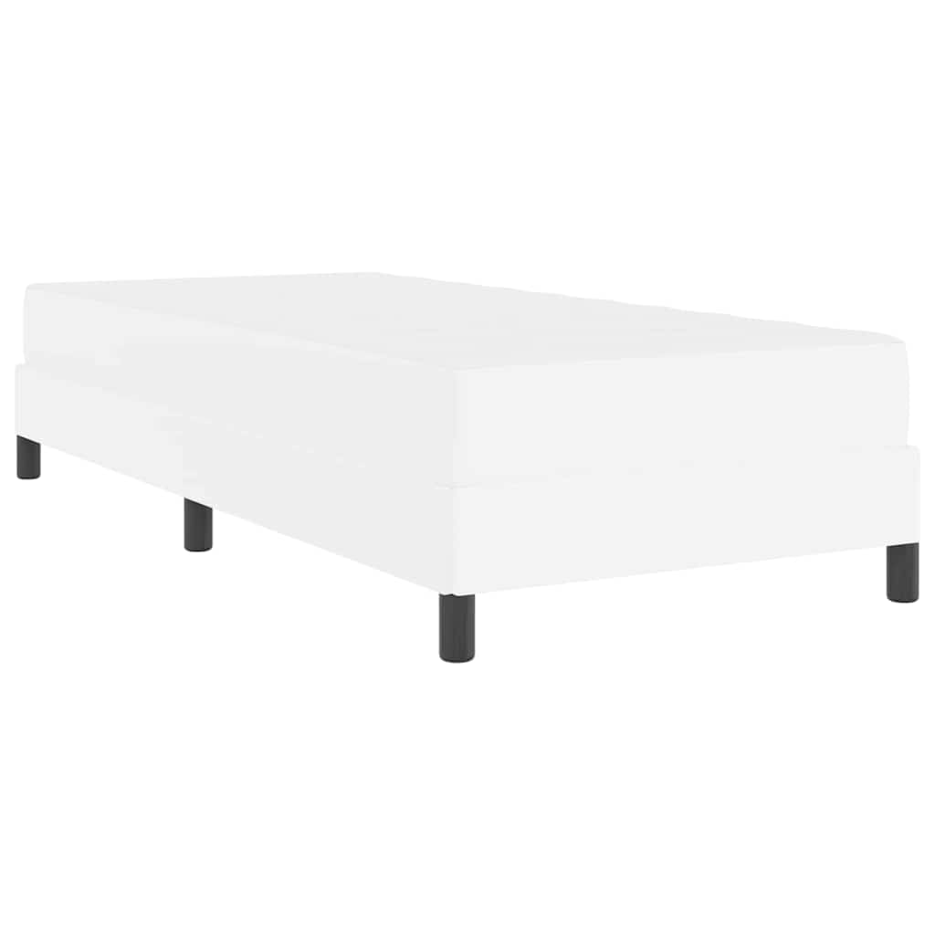 Sengestel med madras Ren Hvid 100 x 200 cm Stof