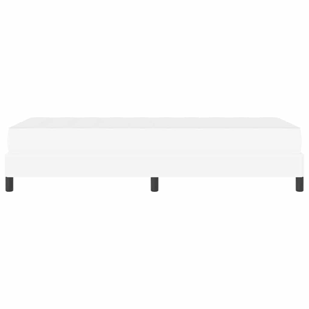 Sengestel med madras Ren Hvid 100 x 200 cm Stof