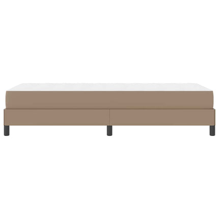 Sengestel med madras Cappuccino 100 x 200 cm Stof