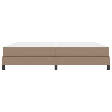 Sengestel med madras Cappuccino 200 x 200 cm Stof